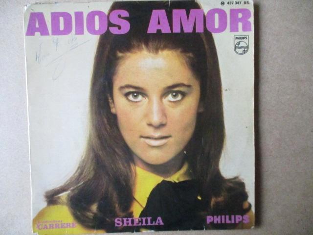 s4827 sheila - adios amor, Cd's en Dvd's, Vinyl Singles, Gebruikt, Single, 7 inch, Ophalen