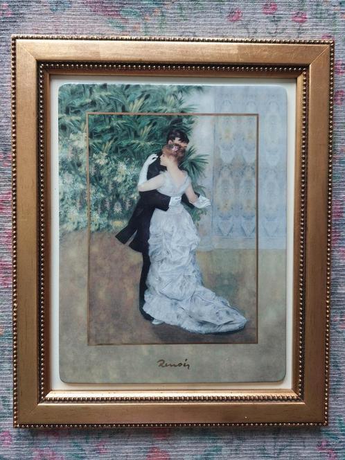 Goebel porseleinen schilderij "Danse en ville", Antiek en Kunst, Kunst | Schilderijen | Klassiek, Ophalen of Verzenden