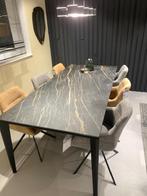 Eetkamertafel Nardo Montel, Ophalen, Glas, 50 tot 100 cm, Vijf personen of meer