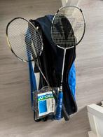 Badmintonset met 2 rackets en tas, Ophalen of Verzenden, Gebruikt, Overige typen