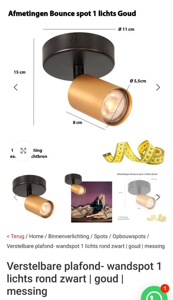 Masterlight Bounce Spot - Nieuw in Verpakking!, Huis en Inrichting, Lampen | Spots, Nieuw, Plafondspot of Wandspot, Metaal of Aluminium