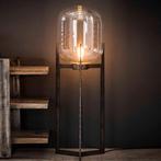 Vloerlamp met glazenbol, Ophalen, 100 tot 150 cm, Industrieel, Glas