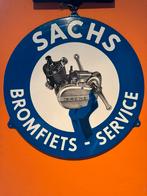 SACHS Bromfiets emaille reclamebord, Ophalen, Reclamebord, Gebruikt, .