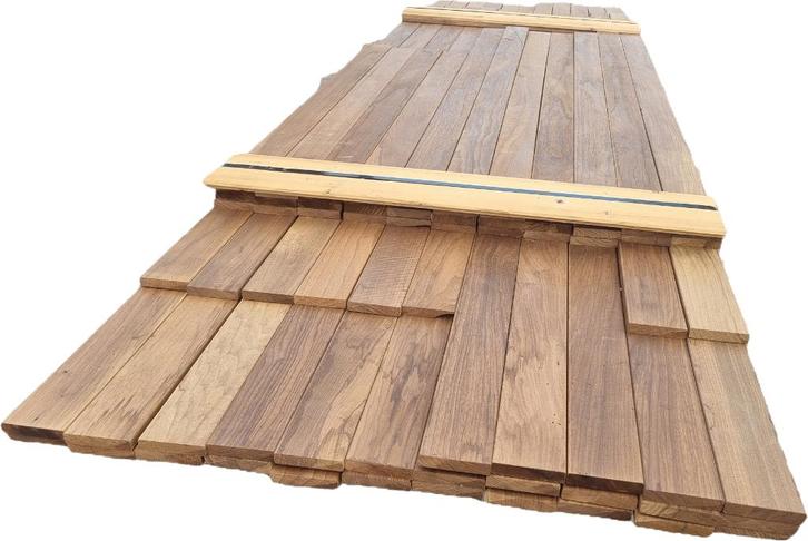 Hardhouten planken - 18x90 mm - nr: HP17, Tuin en Terras, Palen, Balken en Planken, Planken, 250 cm of meer, Hardhout, Ophalen