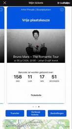 Bruno mars ticket, Tickets en Kaartjes, Eén persoon