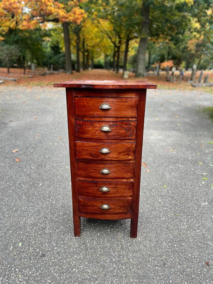 Houten commode met lades, Huis en Inrichting, Kasten | Dressoirs, Gebruikt, Minder dan 50 cm, Minder dan 25 cm, Met lade(s), Overige houtsoorten