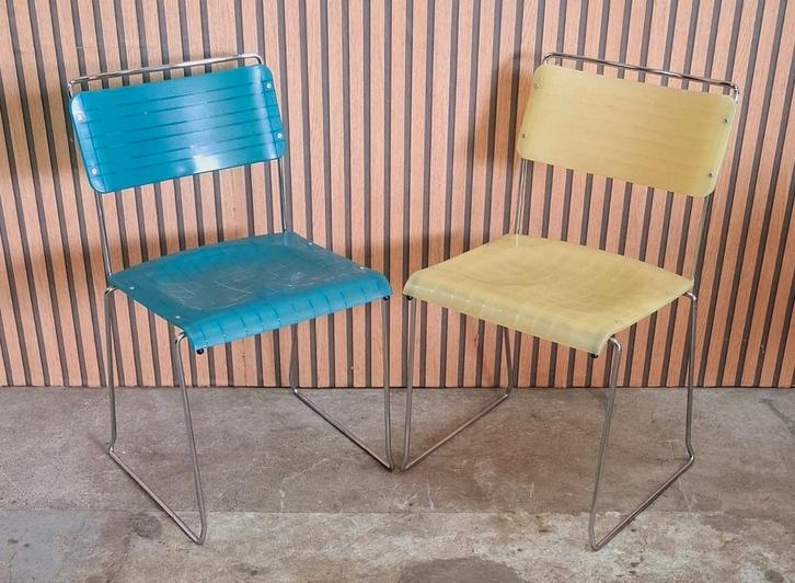 39 x Spilimbergo stoelen horeca cafe design buisframe retro, Huis en Inrichting, Stoelen, Zo goed als nieuw, Vijf, Zes of meer stoelen