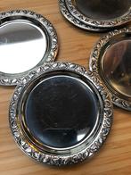12 chroom onderzetters vintage, Ophalen of Verzenden, Overige materialen, Overige stijlen