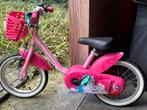 Kinderfiets 14” (3–5 jaar) B’TWIN Unicorn, Ophalen, Zo goed als nieuw, Minder dan 16 inch, Zijwieltjes