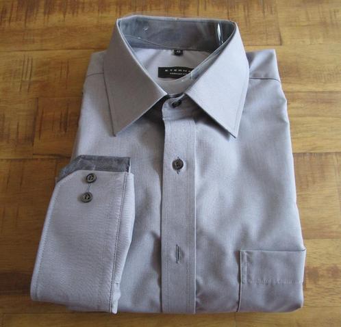 nieuw Eterna 43-XL comfort fit - zakelijk- grijs - borstzak, Kleding | Heren, Overhemden, Nieuw, Halswijdte 43/44 (XL), Grijs