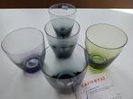 Max Verboeket kristalunie carnaval k4 limonadebekers 5x, Ophalen of Verzenden, Zo goed als nieuw