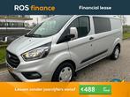 Ford Transit Custom 2.0TDCI L2H1 Dubbelcabine Automaat Airco, Auto's, Bestelauto's, Zilver of Grijs, Diesel, Bedrijf, BTW verrekenbaar