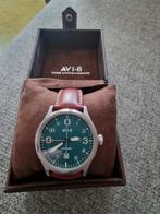 AVI-8 flyboy Automatische horloge met doosje en boekje, Overige merken, Staal, Polshorloge, Ophalen of Verzenden