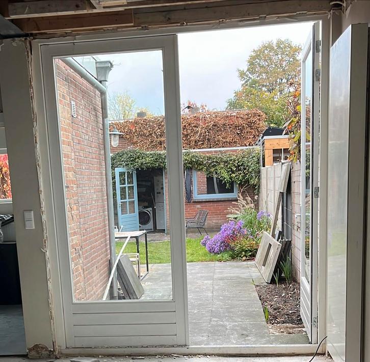 Openslaande deuren HR++ glas - 2 meter breed!, Doe-het-zelf en Verbouw, Deuren en Horren, Zo goed als nieuw, Buitendeur, 215 cm of meer