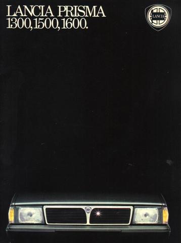 Brochure Lancia Prisma 1983 beschikbaar voor biedingen