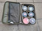 JRC tasje met 6 potjes pop ups Mainline Scalebaits, Ophalen of Verzenden, Zo goed als nieuw, Overige typen