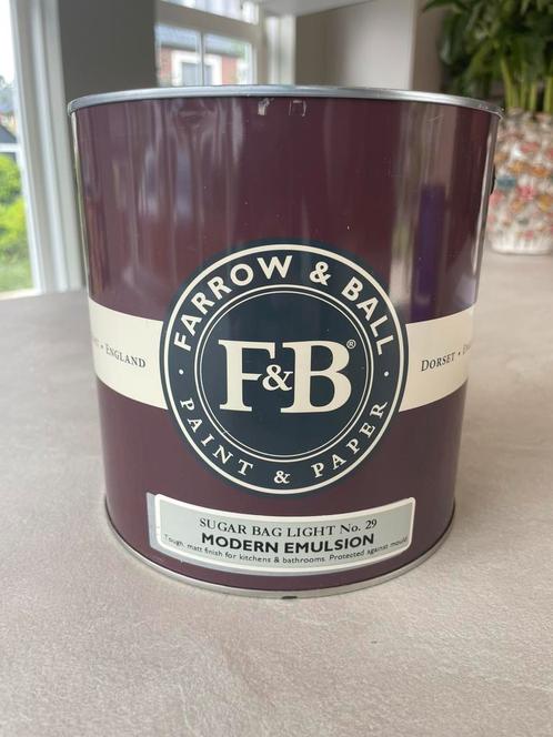 Farrow and ball verf - kleur 29, Doe-het-zelf en Verbouw, Verf, Beits en Lak, Nieuw, Verf, Minder dan 5 liter, Groen, Ophalen of Verzenden