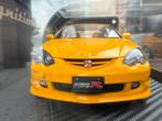 1:18 Honda Integra DC5 Type R geel Ignition Model IG3328, Overige merken, Auto, Nieuw, Ophalen of Verzenden