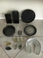 bakvormen springvorm cakeblik vlaaivorm zanddeegvormen metaa, Ophalen of Verzenden, Gebruikt, Cupcakes, Bakvorm