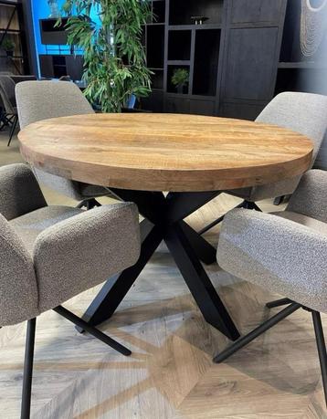 SUPERDEAL EN DE GOEDKOOPSTE RONDE MANGO TAFELS BY CHEFMEUBEL beschikbaar voor biedingen