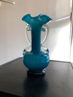 Murano vaasje, Blauw, Ophalen of Verzenden, Minder dan 50 cm, Glas
