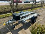 Motortrailer aanhanger 2 motoren te huur, Diensten en Vakmensen, Verhuur | Auto en Motor, Aanhangwagen