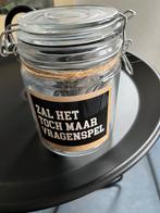 Kletspot, vragenspel in glazen pot, Ophalen, Nieuw