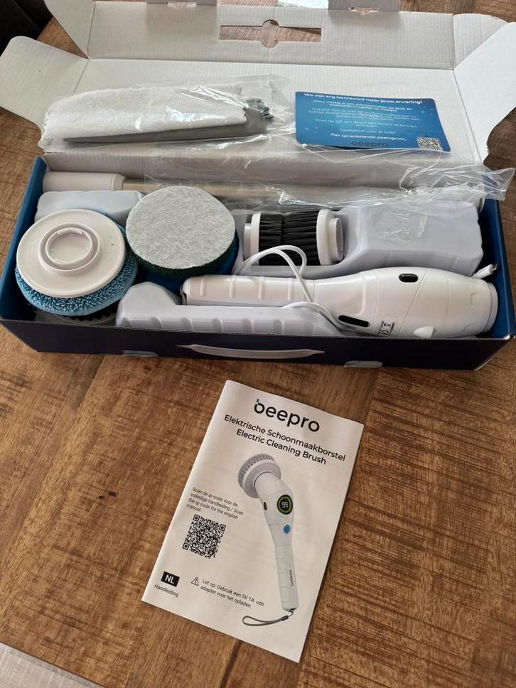 Beepro Elektrische Schoonmaakborstel, Witgoed en Apparatuur, Overige Witgoed en Apparatuur, Zo goed als nieuw, Ophalen