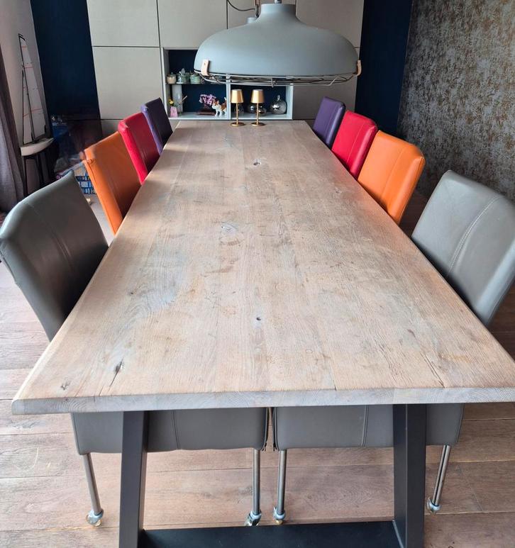 8x leren eetkamerstoelen Vitron in 4 kleuren, Huis en Inrichting, Stoelen, Zo goed als nieuw, Vijf, Zes of meer stoelen, Leer