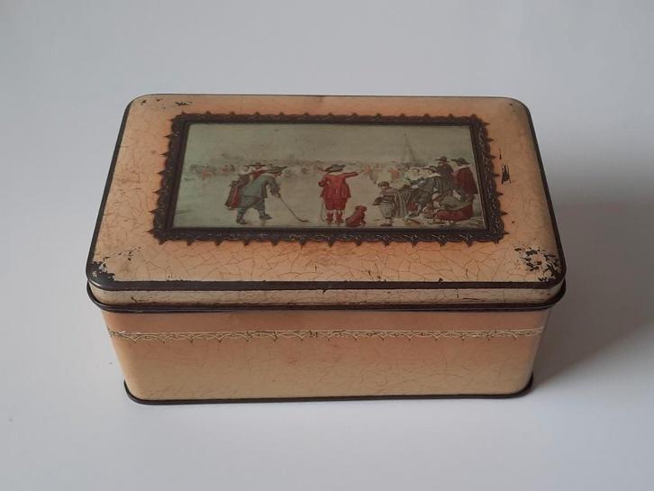 Vintage blik Kanis & Gunnink, Verzamelen, Blikken, Gebruikt, Koffie, Overige merken, Ophalen of Verzenden