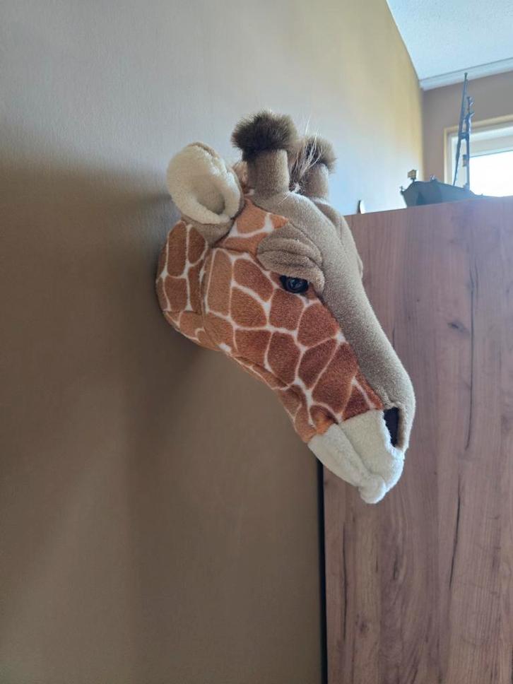 Pluche dierenkoppen voor de kinderkamer!, Huis en Inrichting, Woonaccessoires | Wanddecoraties, Zo goed als nieuw, Ophalen