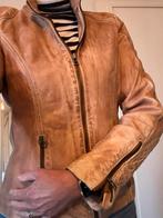 Leren jasje, camel/lichtbruin, mt 36, Kleding | Dames, Ophalen of Verzenden, Gedragen, Maat 36 (S), Bruin