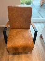 Cognac fauteuil (nog als nieuw), Ophalen, Zo goed als nieuw, 75 tot 100 cm, 50 tot 75 cm