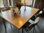 Vier moderne stoelen met armleuning, Huis en Inrichting, Stoelen, Ophalen, Gebruikt, Vier, Metaal