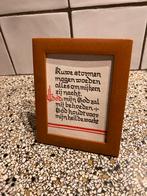 Oud lijstje met tekst, Antiek en Kunst, Ophalen of Verzenden