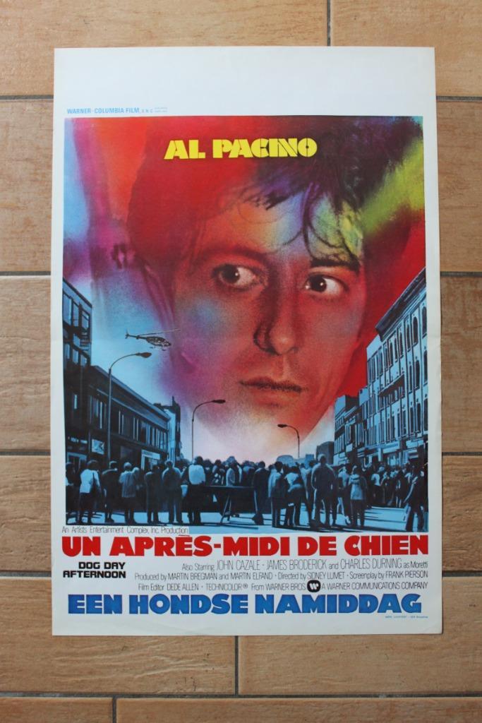 filmaffiche Al Pacino Dog Day Afternoon filmposter, Verzamelen, Posters, Zo goed als nieuw, Film en Tv, A1 t/m A3, Rechthoekig Staand