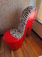 Zebra print - Hak stoel - Pump stoel !, Huis en Inrichting, Stoelen, Ophalen, Nieuw, Eén, Leer