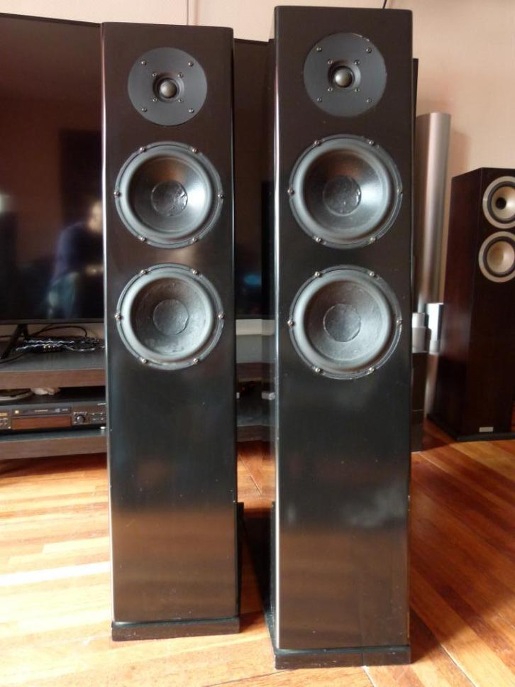 Scanspeak Reference Plus speakers, dit is echt top geluid!!!, Audio, Tv en Foto, Luidsprekers, Zo goed als nieuw, Front, Rear of Stereo speakers
