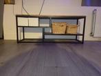 Eikenhout staal tv meubel leen bakker, 50 tot 100 cm, 100 tot 150 cm, Ophalen of Verzenden, Eikenhout