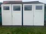 Twee sets hardhouten garagedeuren samen €650, Ophalen, Gebruikt, Garagedeur, 120 cm of meer