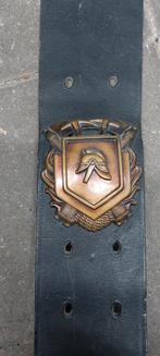 Oude vintage brandweer riem, Kleding | Dames, Riemen en Ceinturen, Ophalen, Gedragen, Bruin, 100 cm of meer