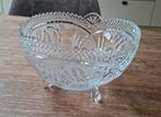 Schaal kristal 21 cm rond 14 cm hoog, Ophalen, Rond, Glas