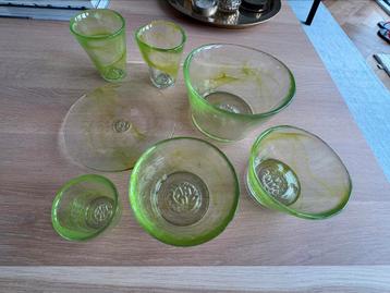Kosta Boda servies set kleur groen, 7 delig beschikbaar voor biedingen