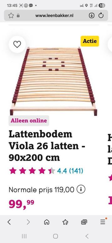 Lattenbodem Viola 99,95 beschikbaar voor biedingen