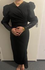 Elegante zwarte avondjurk, Kleding | Dames, Jurken, Maat 38/40 (M), Zwart, Ophalen of Verzenden, Zo goed als nieuw