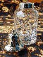 Antieke strooier uit Engeland van silverplate en kristal., Antiek en Kunst, Ophalen of Verzenden