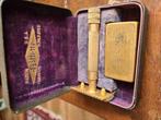 Antiek Gillette scheermes en hoeder compleet in doosje., Antiek en Kunst, Curiosa en Brocante, Ophalen of Verzenden