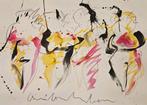 Anton Heyboer 4 vrouwen op geschept papier (1924-2005), Ophalen of Verzenden