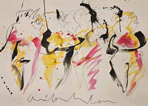 Anton Heyboer 4 vrouwen op geschept papier (1924-2005), Antiek en Kunst, Kunst | Schilderijen | Modern, Ophalen of Verzenden