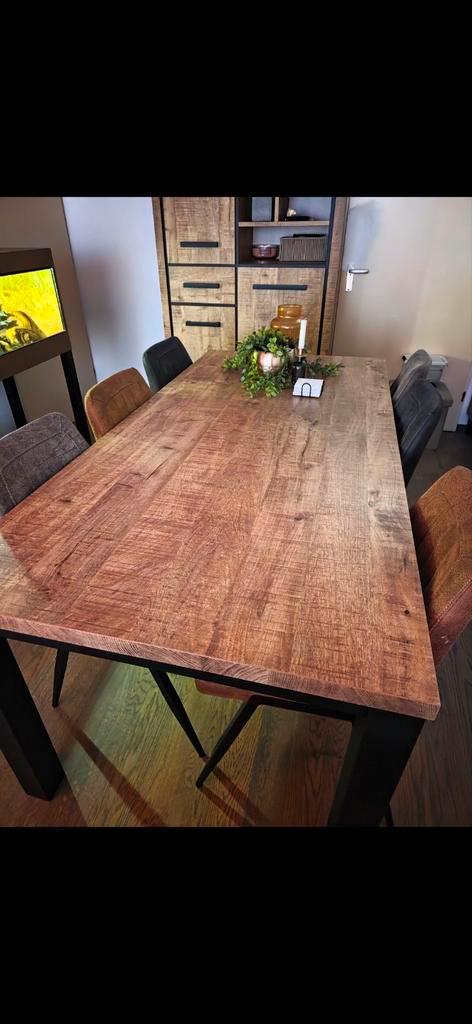 Eettafel met/zonder Dressoir, Huis en Inrichting, Tafels | Eettafels, Zo goed als nieuw, 50 tot 100 cm, 150 tot 200 cm, Vijf personen of meer